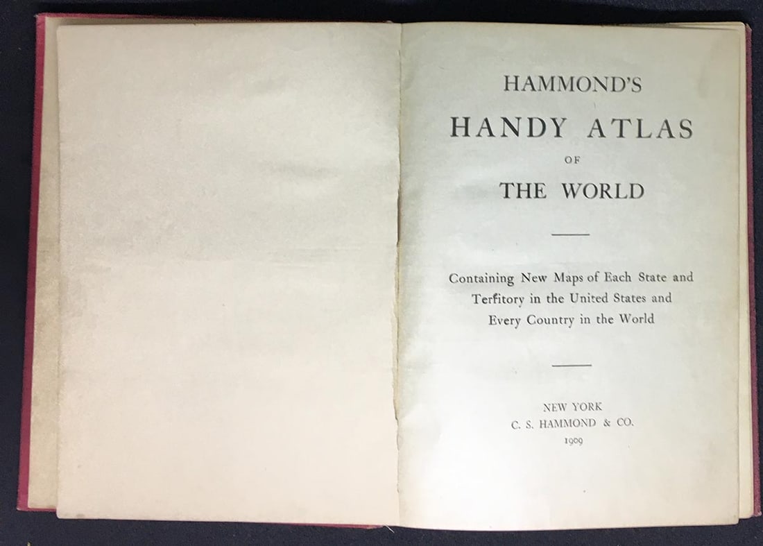 Hammond's Handy Atlas of the World Containing new maps of each state and territory in the United - 2
