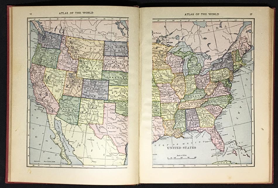 Hammond's Handy Atlas of the World.. [in box] Containing new maps of each state and territory in the - 4