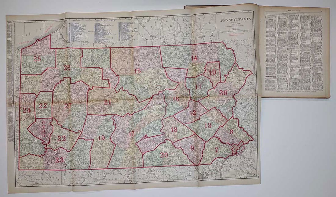 Rand, McNally & Co.'s New Ideal State and Country Survey And Atlas Special subscription edition. - 3