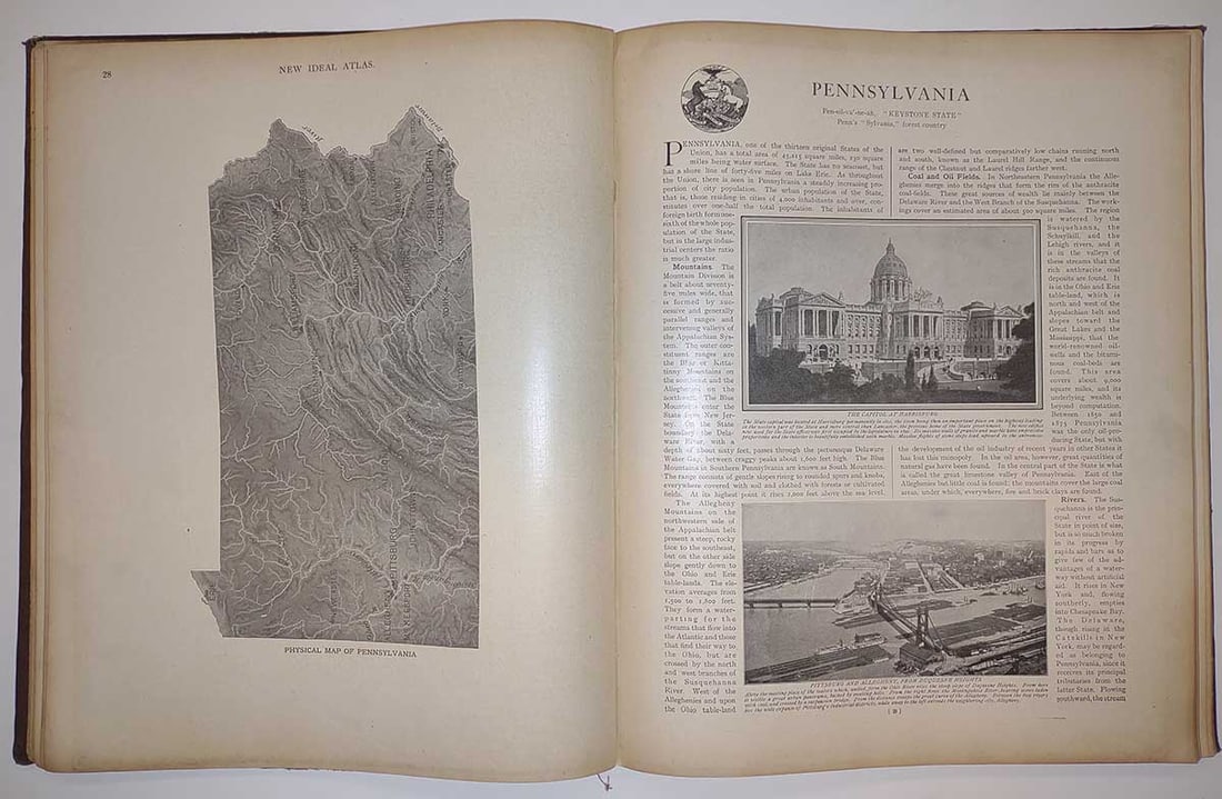 Rand, McNally & Co.'s New Ideal State and Country Survey And Atlas Special subscription edition. - 4