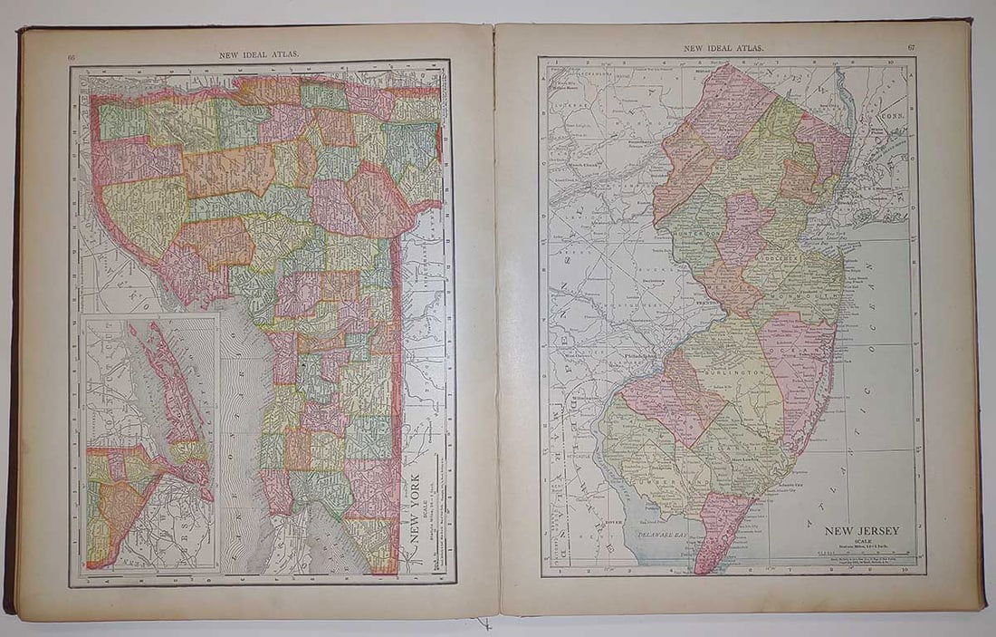 Rand, McNally & Co.'s New Ideal State and Country Survey And Atlas Special subscription edition. - 5
