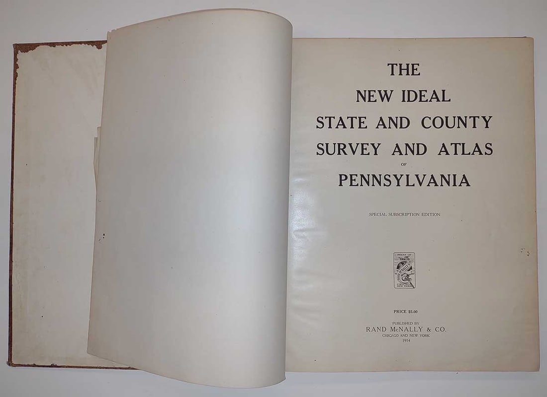 Rand, McNally & Co.'s New Ideal State and Country Survey And Atlas of Pennsylvania Special - 3