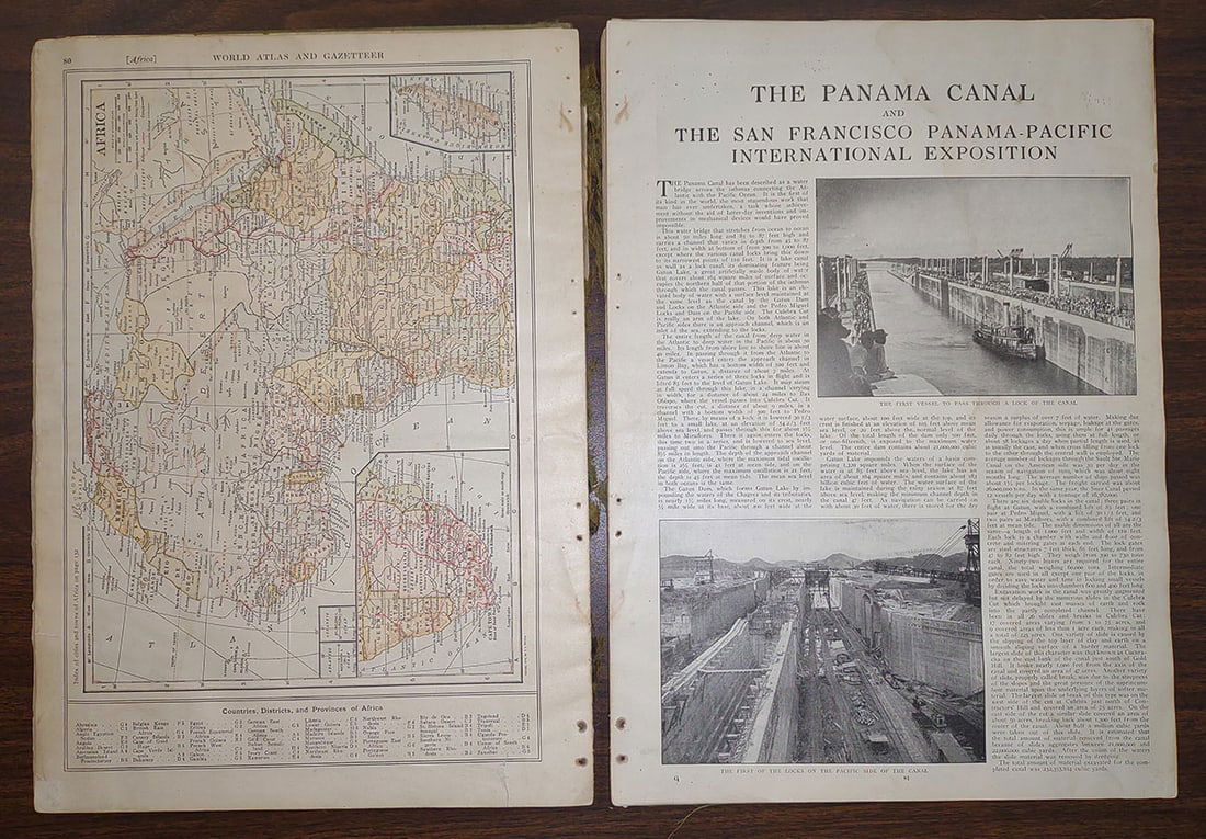 New Encyclopedic Atlas and Gazetteer of the World. Panama Pacific Edition - 3