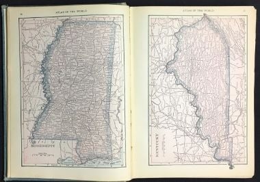 Hammond's Popular Atlas of the World Containing maps of all states, territories and principal - 2