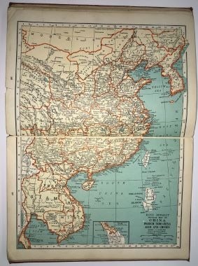 Literary Digest Atlas of The World and Gazetteer Especally prepared with many unusual features by - 2