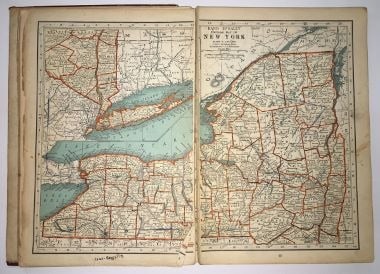 Literary Digest Atlas of The World and Gazetteer - 2