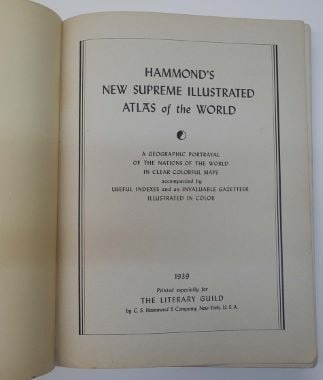 Hammond's New Supreme Illustrated Atlas of the World A geographic portrayal of the nations of the - 3