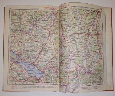 Der Grosse Conti Atlas Fuer Kraftfahrer Besatzungszonen Deutschlands 1:50000 mit den Autobahnen. - 5