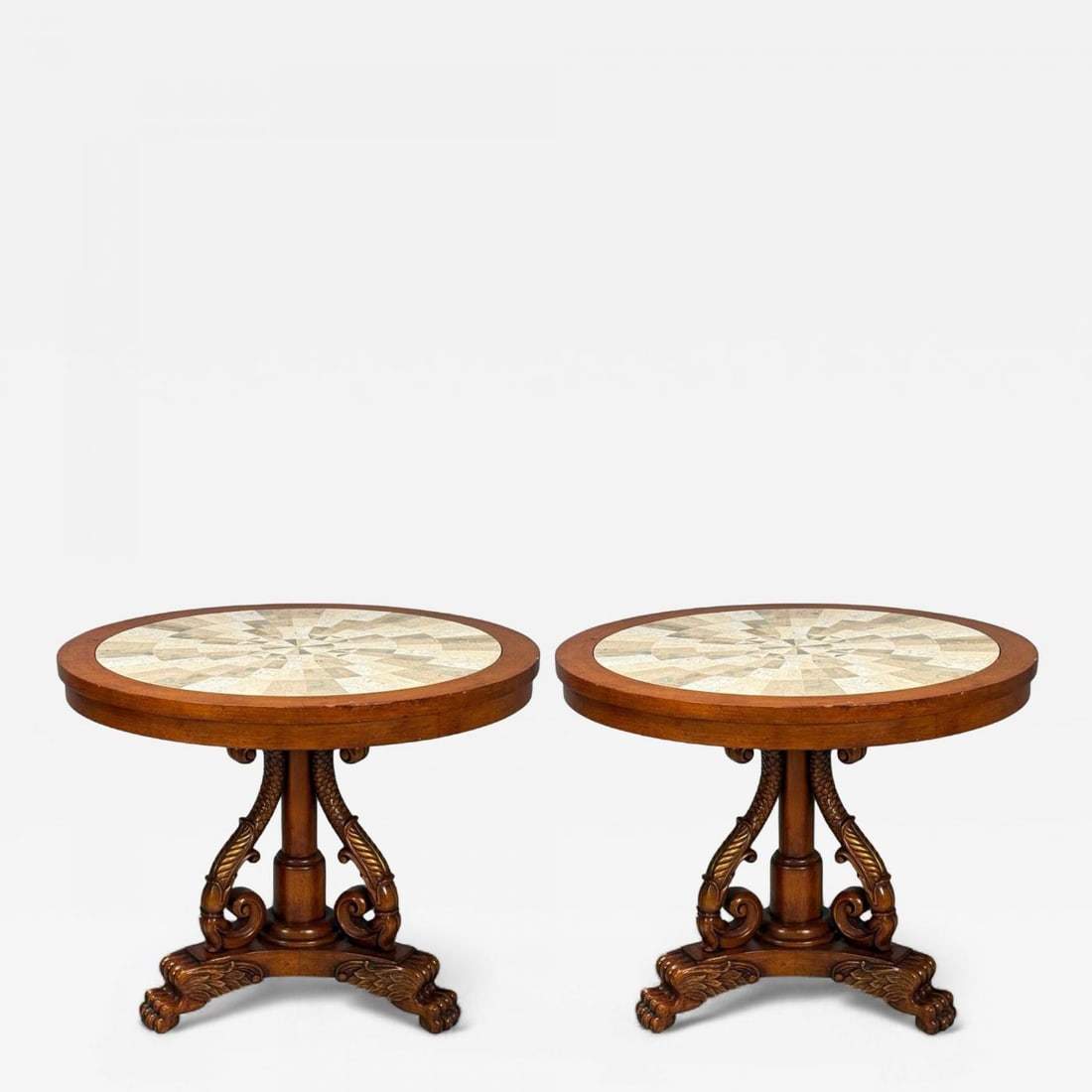 Regency Style, Pine, Stone, Accent Tables, USA, 20th c. (1 of 13)