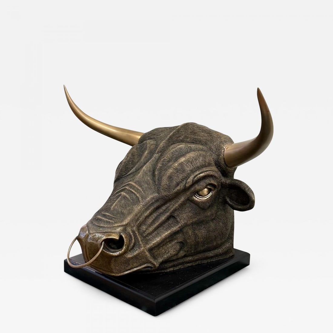 Modern, Spanish Fighting Bull Sculpture, Hot Cast Bronze, American, 21st C.: Title: Modern, Spanish Fighting Bull Sculpture, Hot Cast Bronze, American, 21st C. Description: Modern, Spanish Fighting Bull Sculpture, Hot Cast Bronze, American, 21st C. A signed, dated, and numbere