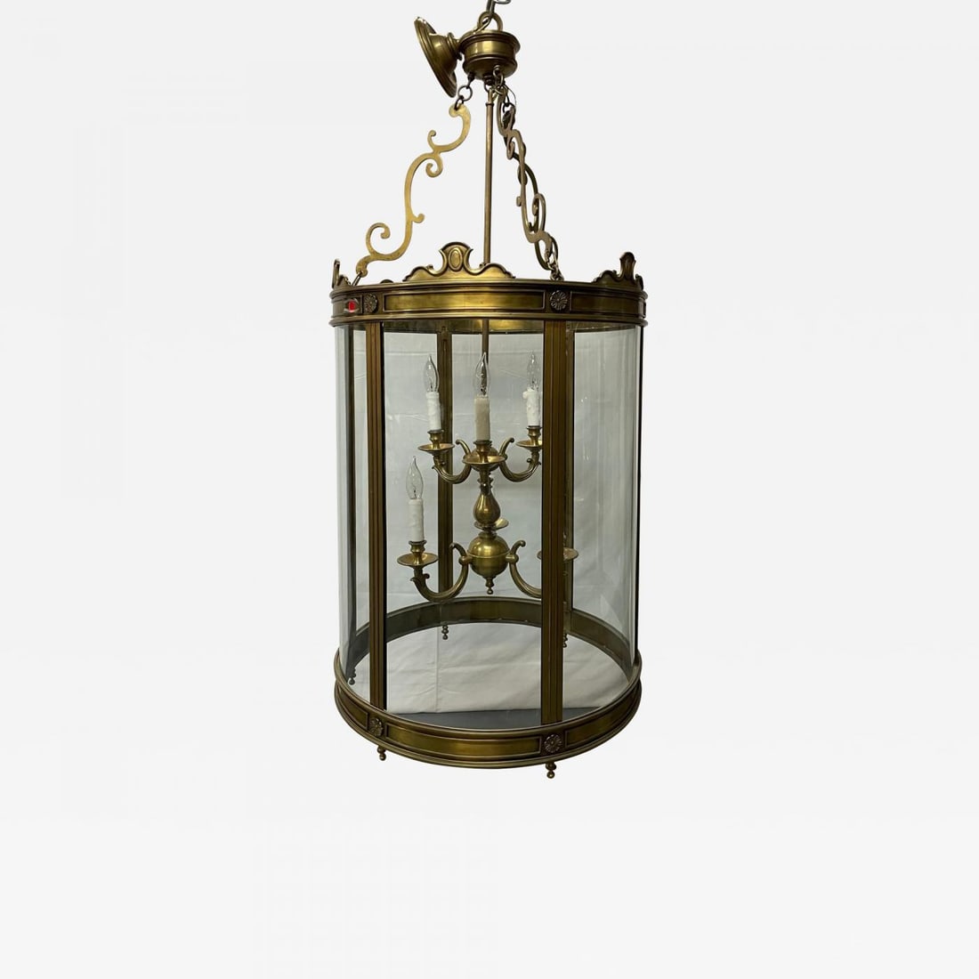 A 19th/Early 20th Century Solid Bronze Gothic Lantern, Six Lights. Circular (1 of 12)