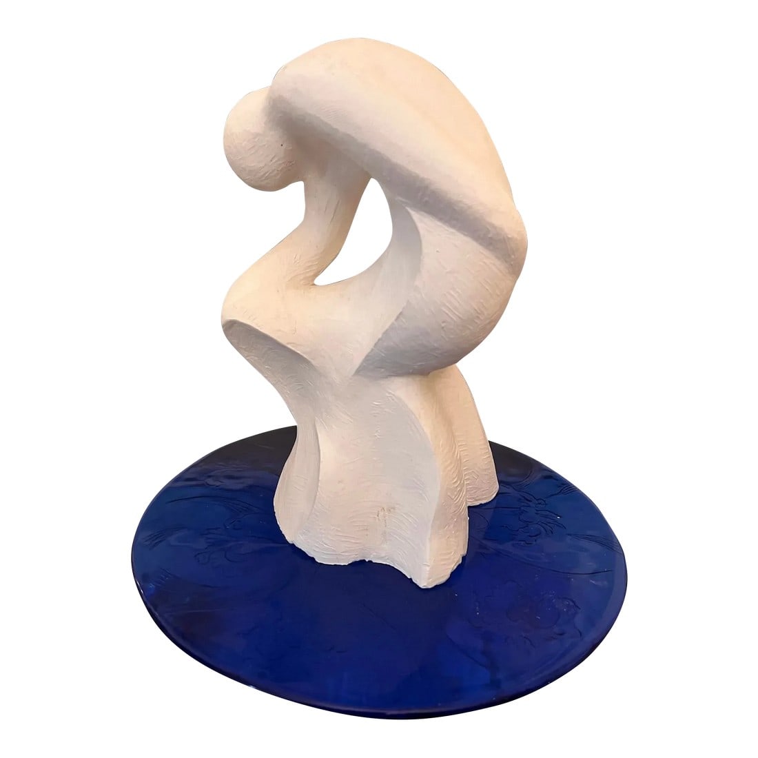 Plaster Maquette, Abstract Figure, "˜Inward" by Tony Trezza
