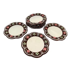 Set of 6 Appetizer Holiday Plates