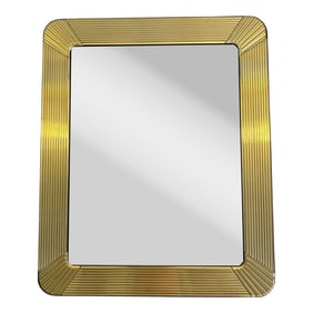 Vintage 1980s Gold Tone Art Deco Style Picture Frame