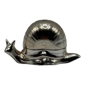 Vintage 1970s Silver Plated Snail Salt Cellar