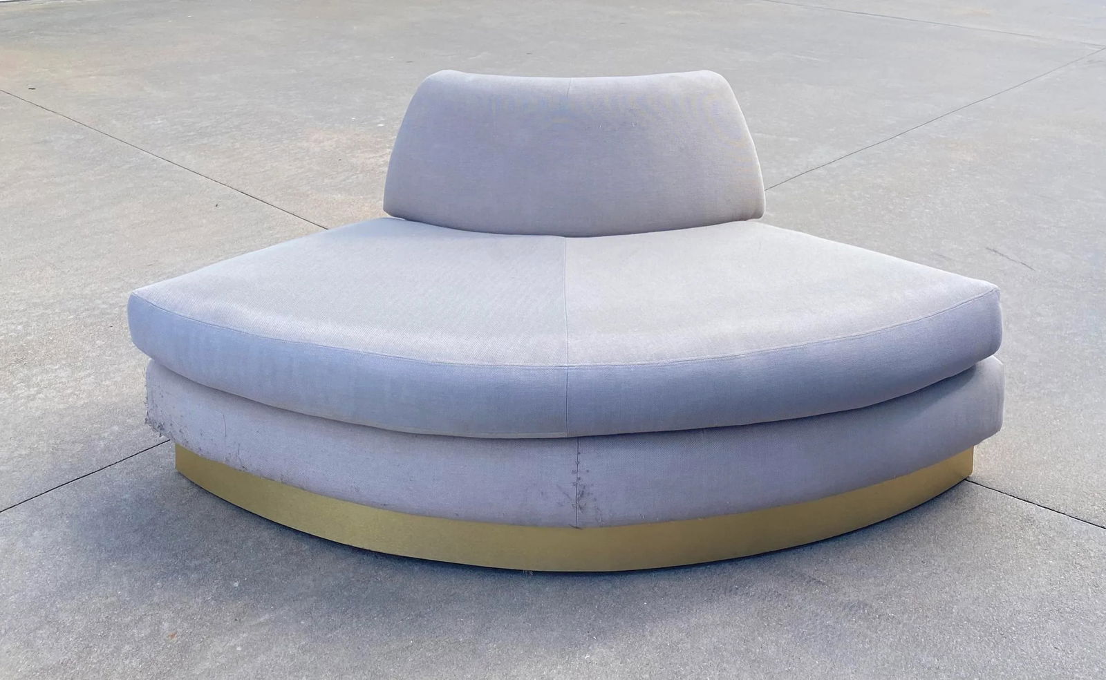 Sectional Sofa With Brass Plinth Base - 17