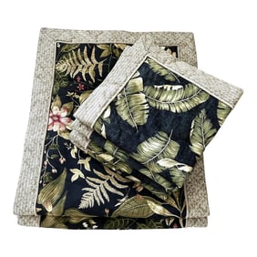 Vintage Thomasville Tropical Pillow Shams-A Set