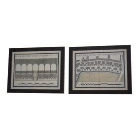 Pair French Country Decorative Framed Prints