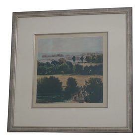 Oil Painting on Paper Framed Art ~ View to the Coast