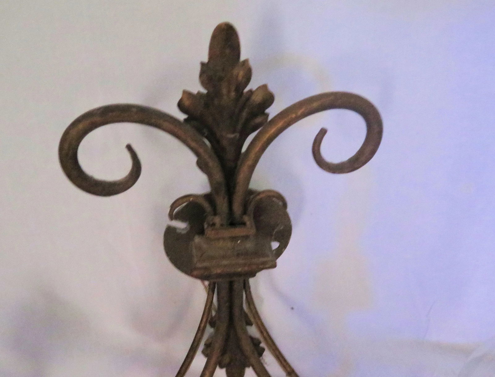 1950s Hollywood Regency Iron Sconces - A Pair - 3
