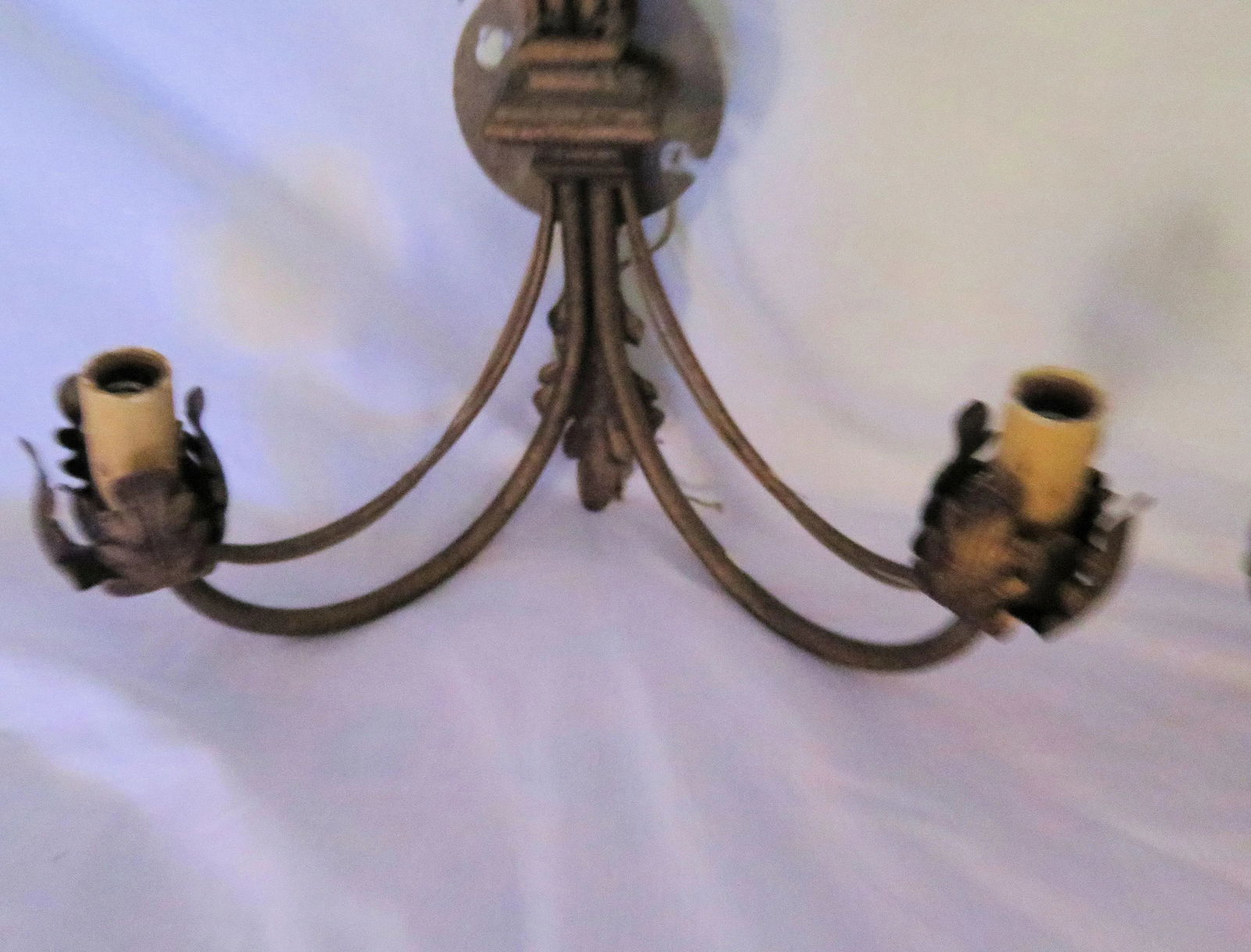 1950s Hollywood Regency Iron Sconces - A Pair - 4