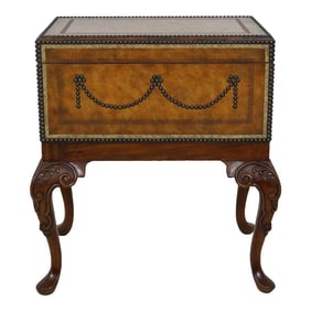 Maitland Smith Tack Head Trim Leather Accent Chest