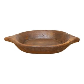 Handcarved Primitive Dough Bowl