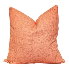 Apricot Hand-Stitched Pillow Cover
