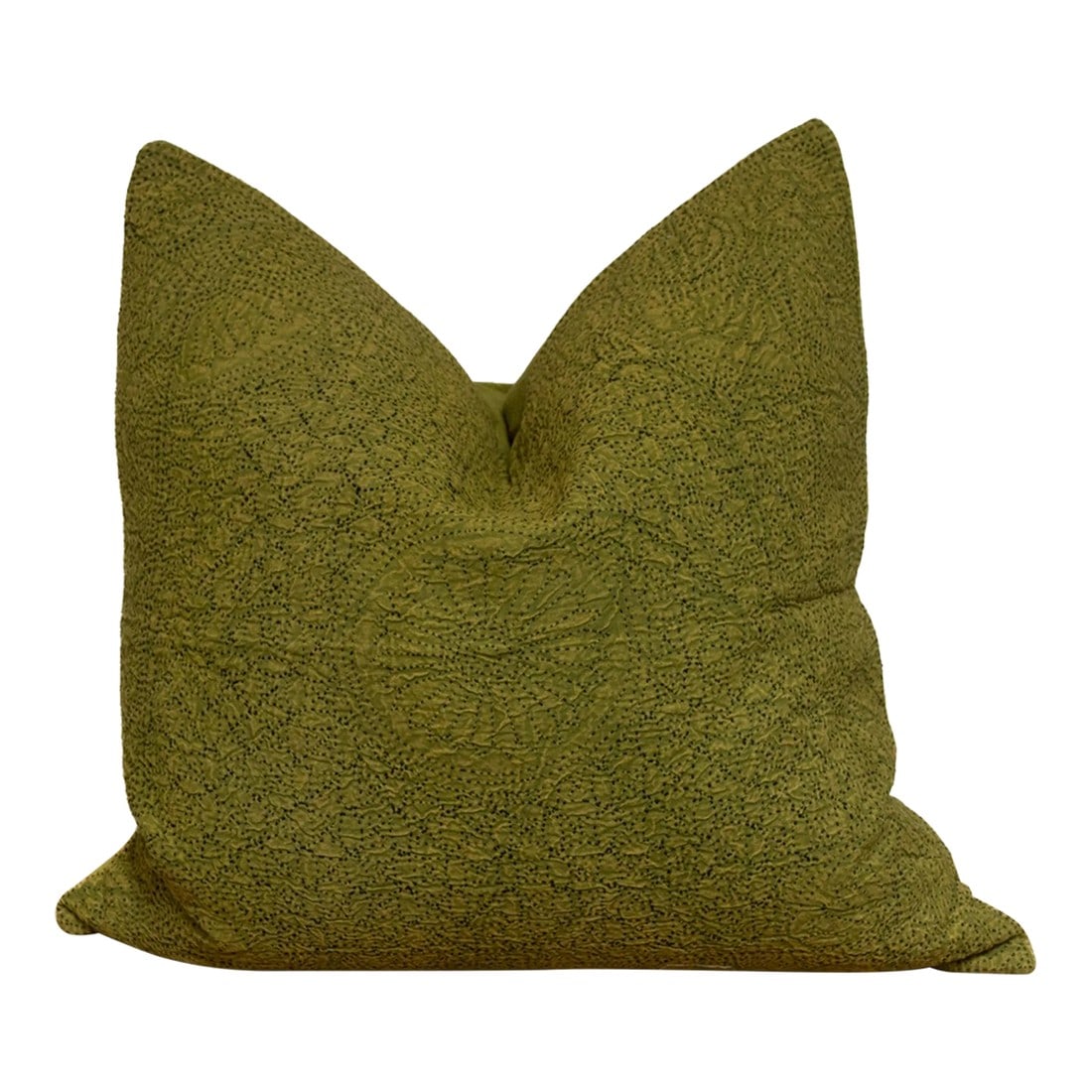 Seaweed Green Hand-Stitched Pillow Cover (1 of 7)