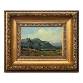 James Wright Painting of a Mountain in Lake District England by 20th Century British Artist, 1980