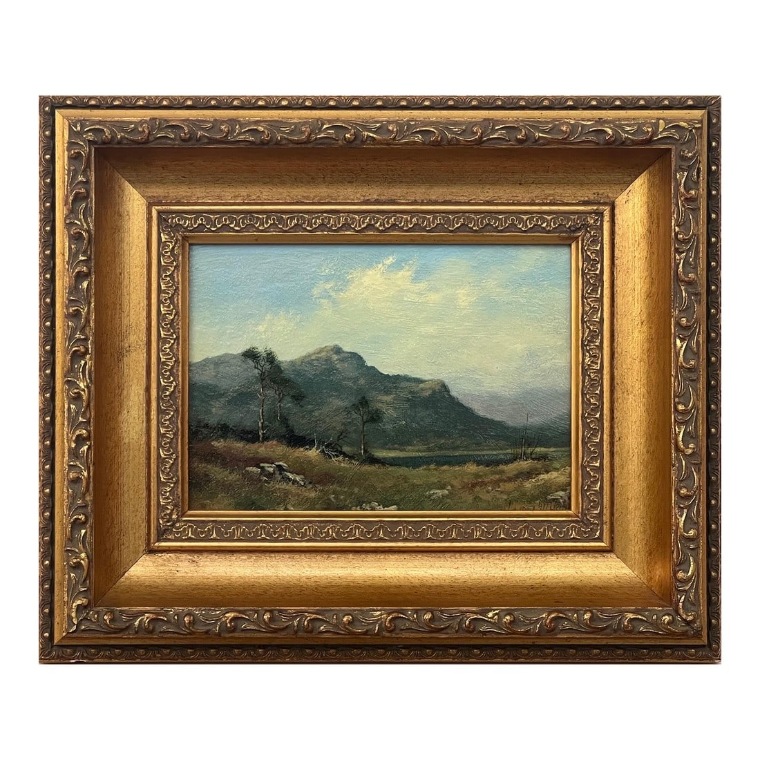 James Wright Painting of a Mountain in Lake District England by 20th Century British Artist, 1980 (1 of 9)
