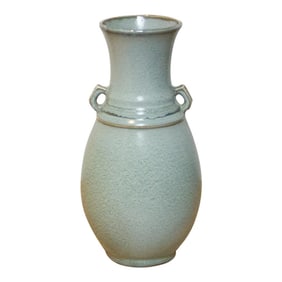 Japanese Green Aloe Glazed Vase
