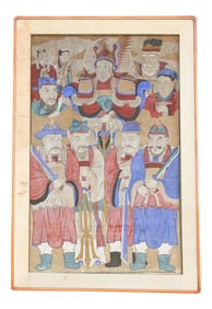 19th Century Chinese Eight Immortal Painting