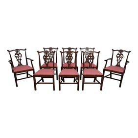 Set of 8 Baker or Kittinger Quality Mahogany Dining Room Chairs