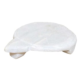 Sparkle White Marble Decorative Plate