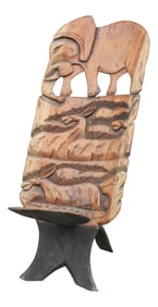 Late 20th Century African Tribal Elephant Chair