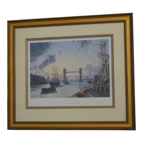 Maritime Heritage London Thames River Framed Print
