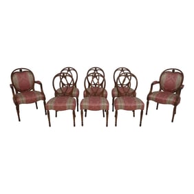 Smith & Watson Attributed Set of 8 Adam Dining Room Chairs