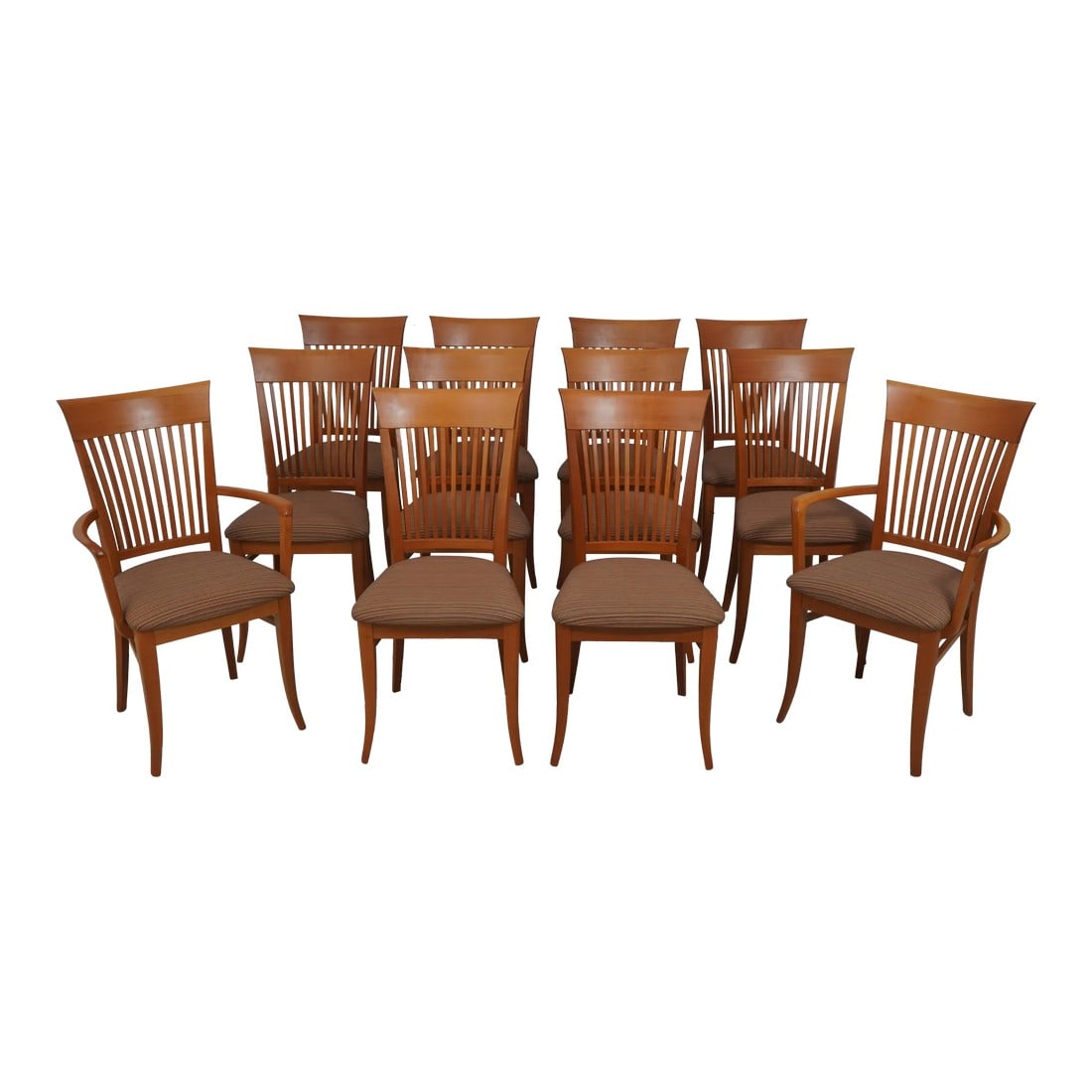 Set of 12 A. Sibau Cherry Studio Design Dining Room Chairs (1 of 12)