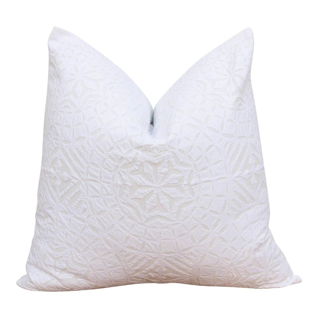 Junika Euro Applique Pillow Cover: This decorative pillow cover features beautiful array of patterns, with hand crafted appliqué cut work, giving it a timeless appeal. Initially, this ancient Indian technique called appliqué was used