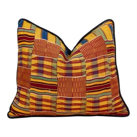 Tano Vintage African Kente Pillow Cover