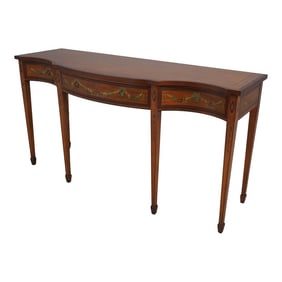 Wellington Hall Adams Paint Decorated Satinwood Sideboard