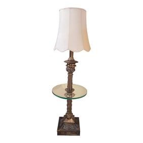 Antique Brass Floor Table Lamp