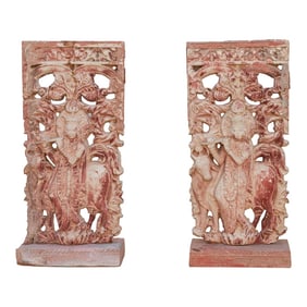 Set of 2, Vintage Krishna Statues