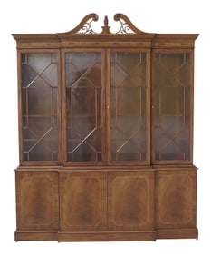Karges English Style Large Mahogany Breakfront