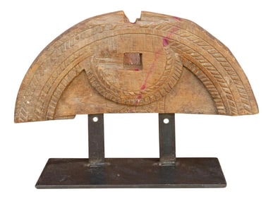 19th Century Bastar Indian Tribal Art on Stand