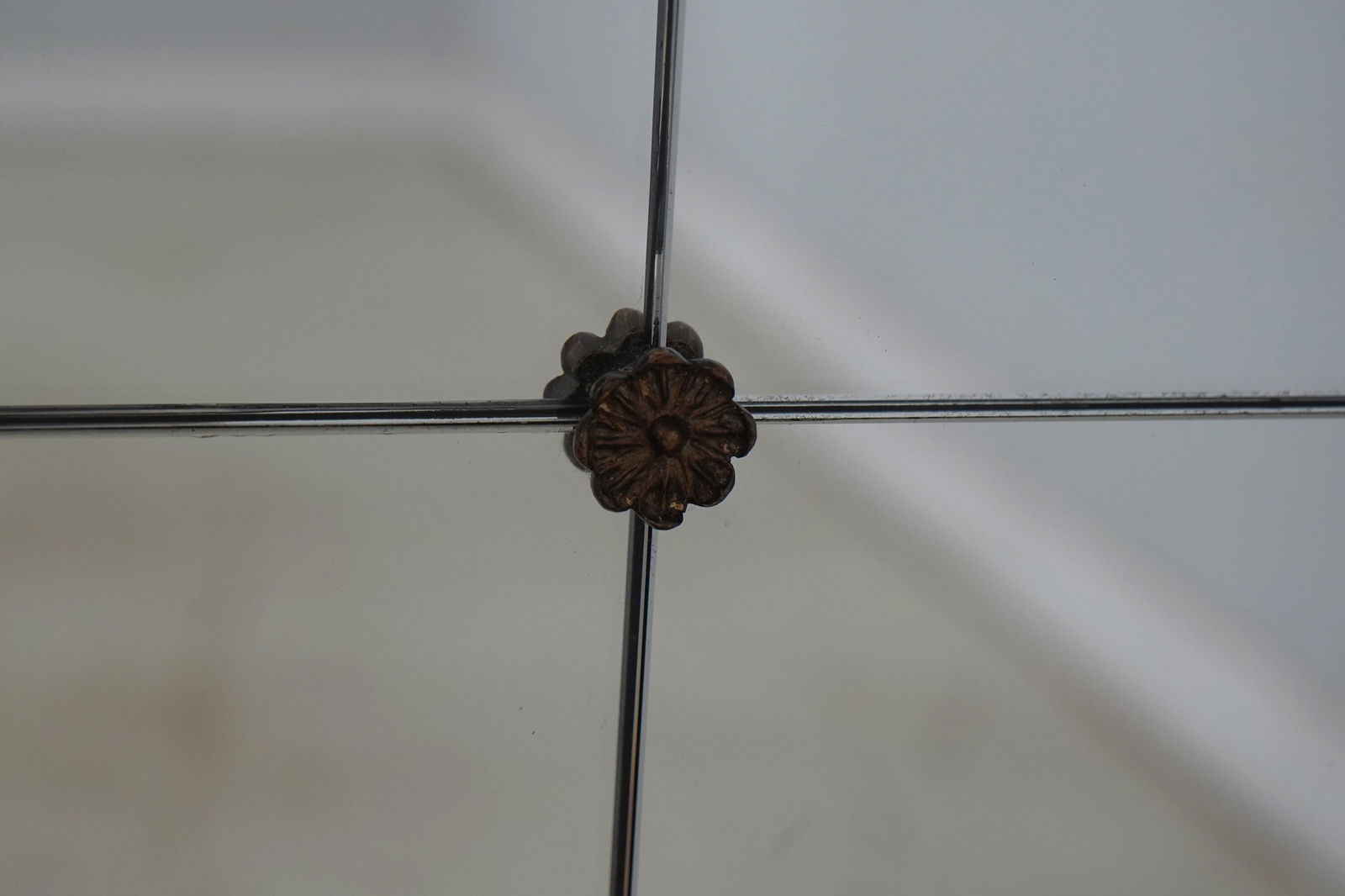 Rectangular Mahogany Glass Mirror - 3