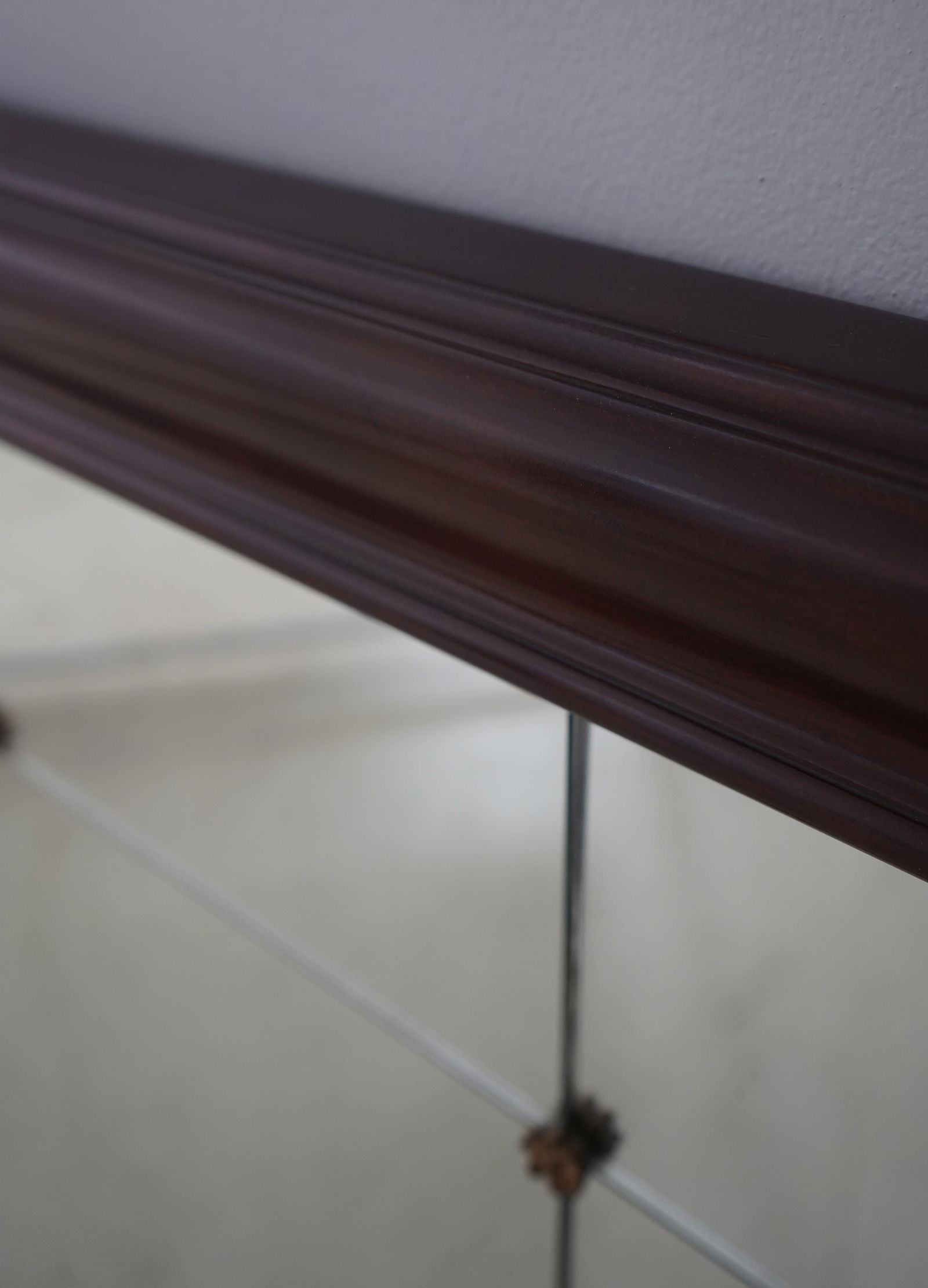 Rectangular Mahogany Glass Mirror - 4