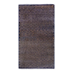 1960s Vintage Wool Turkish Tulu Rug 3'6'' X 6'1''