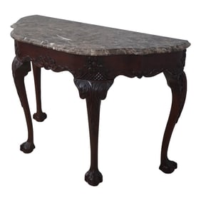 Henkel Harris Model 5752 Clawfoot Mahogany Console Table